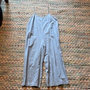 Z Supply Light Blue Spaghetti-Strap Wide-Leg Jumpsuit